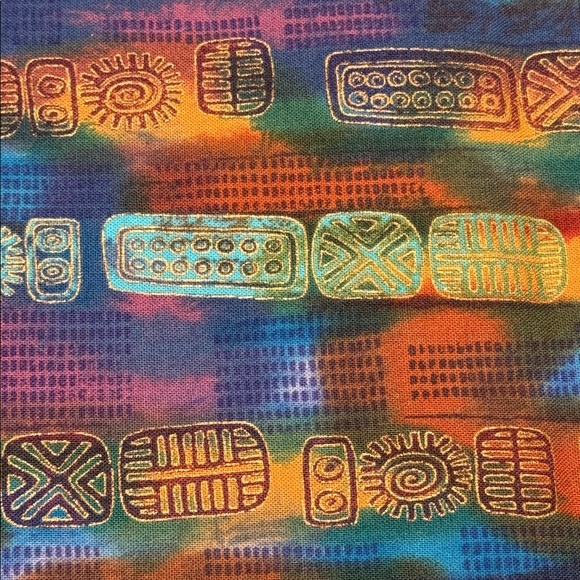 Colorful Geometric Patterned Fabric - Picture 3 of 3